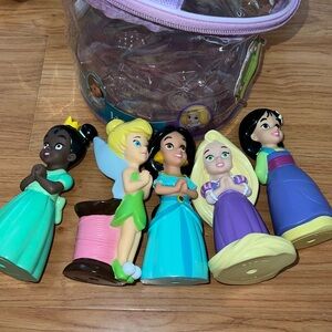 Disney Princess Dolls for the tub or cake top